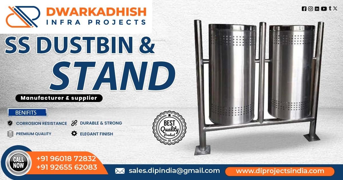 SS Dustbin with Stackable Stand in Uttar Pradesh